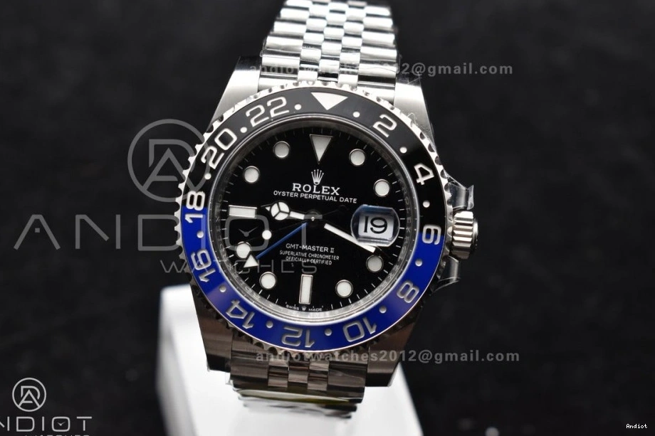 II BLNR 126710 CHS Jubilee Best Edition DD3285 Ceramic Blue GMT-Master Factory Black Bracelet on Clean 0321